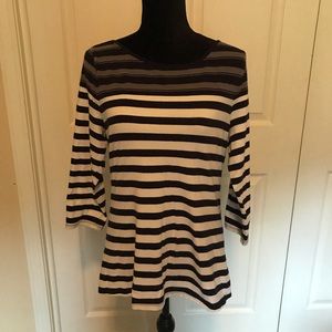 The Limited Large Striped Blouse